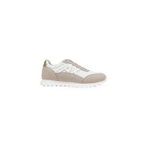 Armani Exchange Beige Polyester Athletic Women's Sneakers